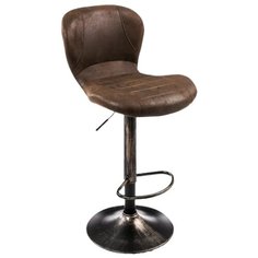 Стул Woodville Hold, металл/искусственная кожа, цвет: vintage brown