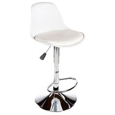 Стул Woodville Soft, металл/искусственная кожа, цвет: белый