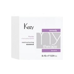 KEZY Mytherapy Флюид для волос реструктурирующий с кератином, 10 мл, 8 шт.