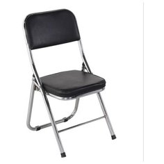 Стул Woodville Chair, металл/искусственная кожа, цвет: черный