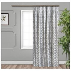 Портьеры Witerra Абстракция на ленте 275 см серый