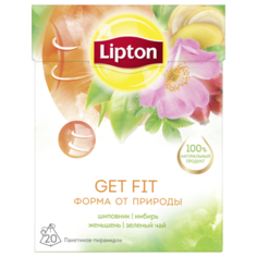 Чай зеленый Lipton Get Fit в пирамидках, 20 шт.