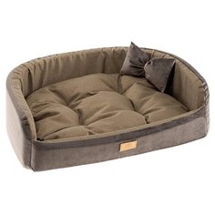 Лежак для собак и кошек Ferplast Harris 65 64х48х17 см коричневый