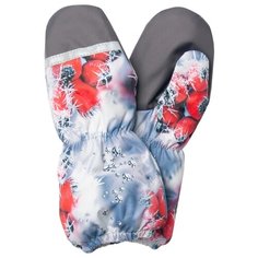 Рукавицы Snow K19175 KERRY, 01077 серый/голубой/красный, размер 1