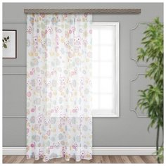 Тюль Witerra Совушки на ленте 260 см мультиколор