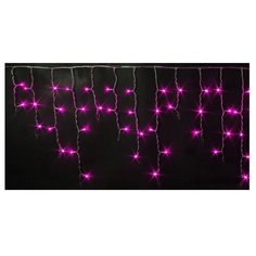 Гирлянда Rich LED Бахрома RL-i3*0.5-T, 300 х 50 см, 112 ламп, розовые диоды/прозрачный провод