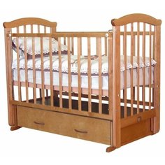 Кроватка Красная Звезда Ирина С625 (классическая), поперечный маятник медовый