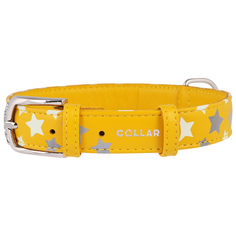 Ошейник COLLAR Glamour Звездочка 3587, 54 см 38-49 см желтый
