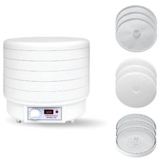 Сушилка ВолТера 500 Комфорт (с 3 решетчатыми, 3 сетчатыми и 3 поддонами для пастилы) белый