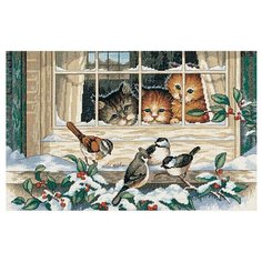 Dimensions Набор для вышивания крестиком Трое наблюдателей, одеяло 109 x 86 см (03231)