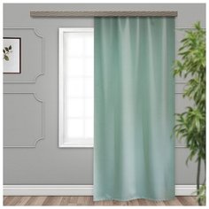 Портьеры Witerra Матовый блэкаут на ленте 260 см фисташка