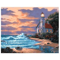 Белоснежка Картина по номерам "Дом с маяком" 40х50 см (401-AB)