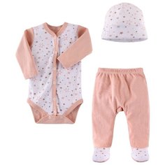 Комплект одежды Наша мама размер 68, бежевый с рисунком