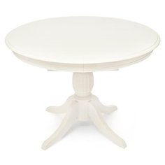 Стол кухонный TetChair Leonardo, раскладной, длина в разложенном виде: 152.4 см, d: 106.7 см, pure white