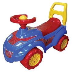 Каталка-толокар ТехноК Автомобиль для прогулок Спайдер (3077) со звуковыми эффектами красный/синий