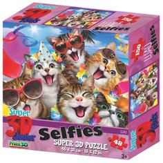 Пазл Prime 3D 3D Кошачья селфи-вечеринка (10863), 48 дет.