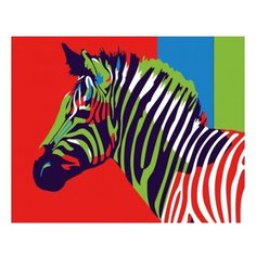 Рыжий кот Картина по номерам "Цветная зебра" 40х50 см (Y1390)