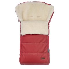 Конверт-мешок Nuovita Alpino Lux Bianco меховой 85 см красный