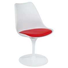 Комплект стульев TetChair Tolix-Eames Tulip (109), пластик/искусственная кожа, 2 шт., цвет: белый/красный