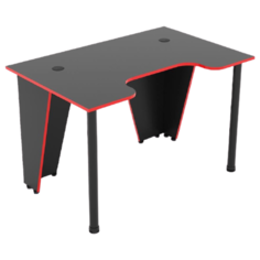 Компьютерный стол TetChair Strike-1, 120х80 см, цвет: черный/красный