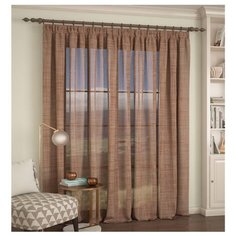 Тюль ARCO DORO L101 на ленте 260 см коричневый