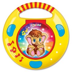 Развивающая игрушка Азбукварик CD-плеер. Песенки и сказки желтый