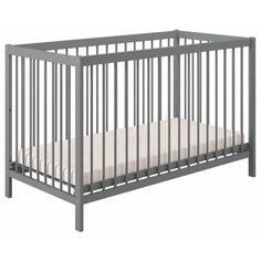 Кроватка Polini Simple 101 (классическая) серый