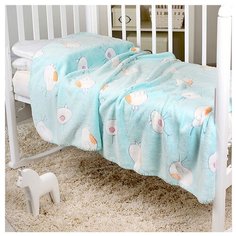 Покрывало Baby Nice Velsoft 3D Птичка 150х200 см, птичка/бирюзовый