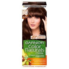 GARNIER Color Naturals стойкая питательная крем-краска для волос, 4.23, холодный трюфельный каштановый
