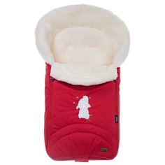 Конверт-мешок Nuovita Tundra Bianco меховой 90 см красный