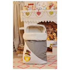 Конверт-мешок Argo Baby Совушка меховой 75 см хаки