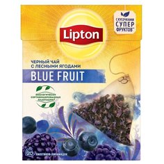 Чай черный Lipton Blue Fruit в пирамидках, 36 г, 20 шт.