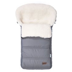 Конверт-мешок Nuovita Alpino Bianco меховой 85 см серый