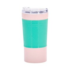 Термокружка Kamille KM-2046 (0.38 л) перламутровый/зеленый