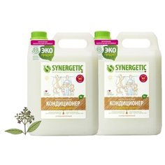 Synergetic Набор кондиционеров для белья Миндальное молочко 5 л (2 шт.), канистра
