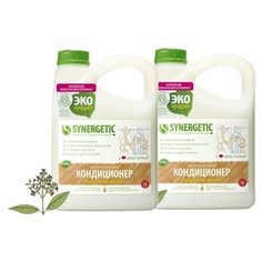 Synergetic Набор кондиционеров для белья Миндальное молочко 2.75 л (2 шт.), канистра
