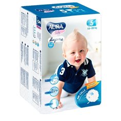 Aura подгузники 5 (11-25 кг) 12 шт.