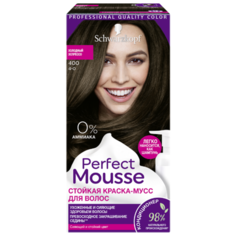 Schwarzkopf Perfect Mousse Стойкая краска-мусс для волос, 400, Холодный эспрессо