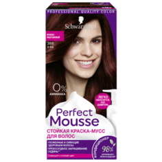 Schwarzkopf Perfect Mousse Стойкая краска-мусс для волос, 388, Красно-Каштановый