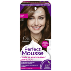 Schwarzkopf Perfect Mousse Стойкая краска-мусс для волос, 668, Лесной Орех
