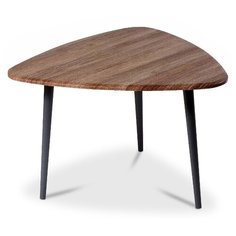 Столик журнальный Калифорния мебель Квинс, ДхШ: 73 х 70 см, грецкий орех