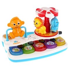 Развивающая игрушка Умка Развивающее пианино Стихи/песни К. Чуковского (B1504060-R) белый/голубой