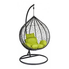 Подвесное кресло ЭкоДизайн Promo Z-03 (A), черный/зеленый