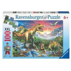 Пазл Ravensburger У динозавров (10665), 100 дет.