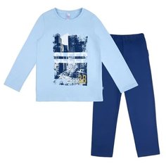 Пижама Bossa Nova размер 86-92, голубой/синий