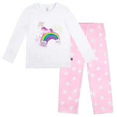 Пижама Bossa Nova размер 86-92, белый/розовый