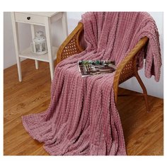 Плед Cleo Carre 180x200 см, розовый