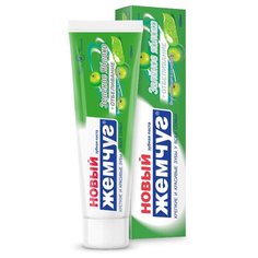 Зубная паста Новый Жемчуг Зеленое яблоко + отбеливание, 100 мл