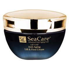 Крем SeaCare 24K Gold Anti-Aging Lift & Firm Cream антивозрастной подтягивающий и повышающий упругость с Реноваж, Золотом и Витамином Е, 50 мл