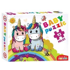 Пазл Дрофа-Медиа Baby Maxi Радужные единороги (3848), 12 дет.